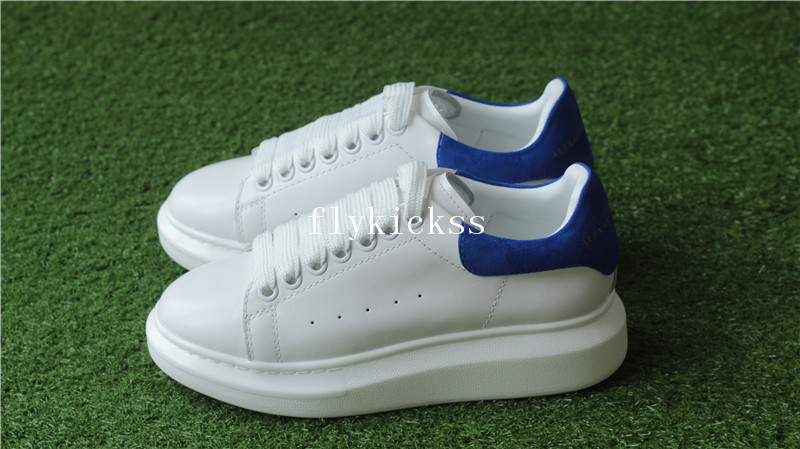 Alexander McQueen Oversized Sneaker White Blue Suede